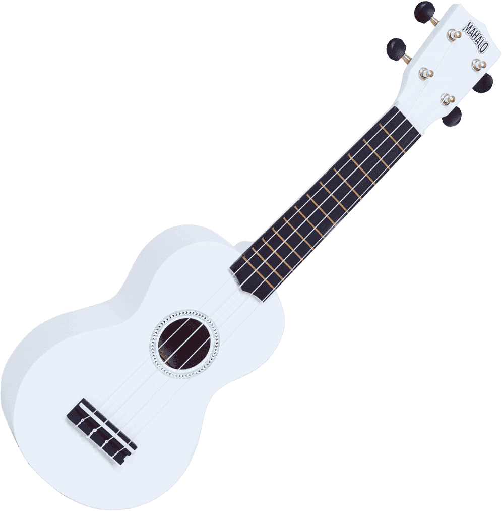 Ukulélé Soprano MAHALO MR1 BLANC AVEC HOUSSE