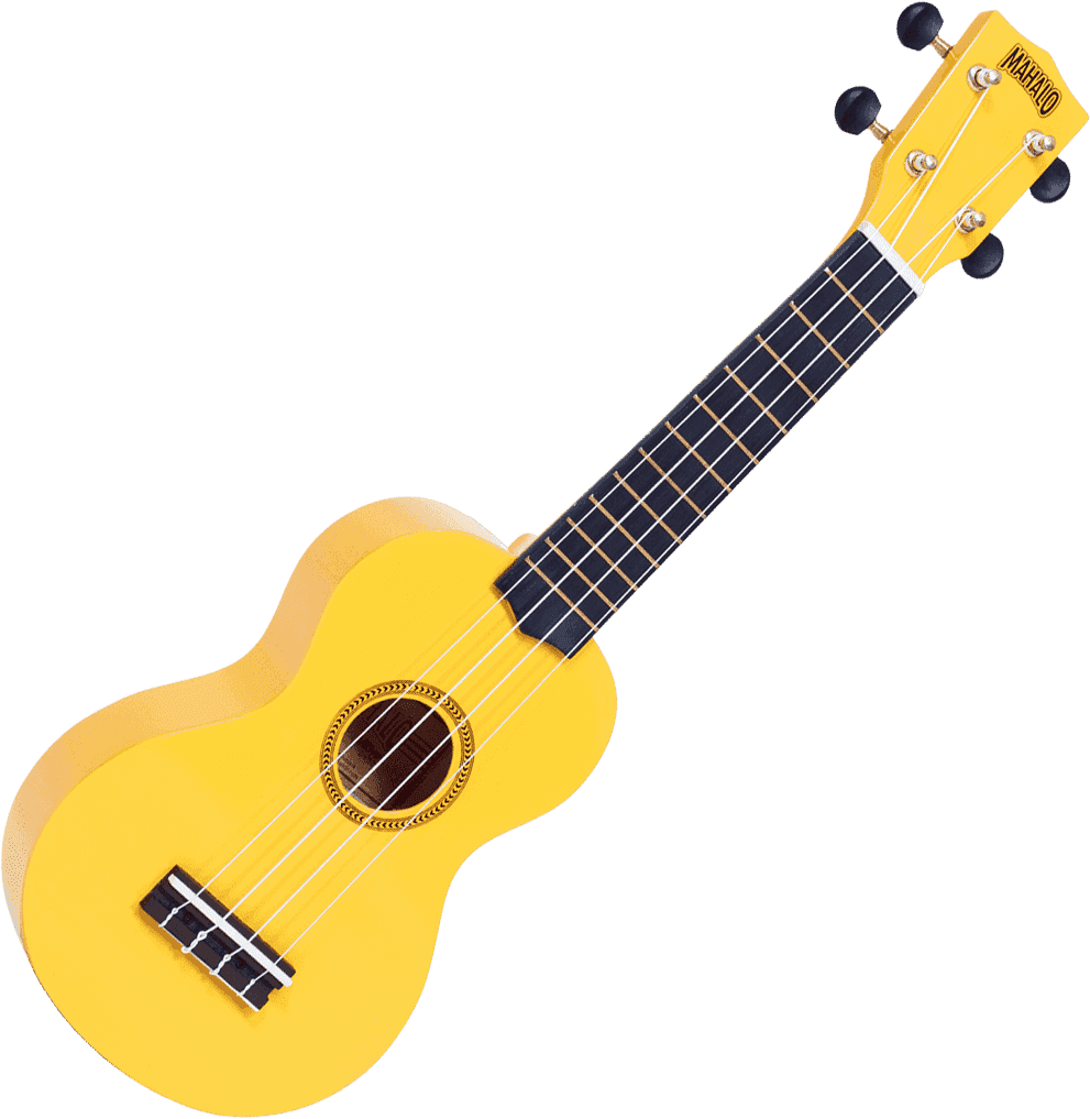 UKULELE SOPRANO MAHALO série RAINBOW JAUNE + HOUSSE MR1 - STOCK B