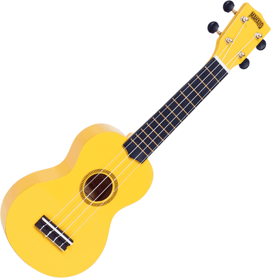 UKULELE SOPRANO MAHALO série RAINBOW JAUNE + HOUSSE MR1