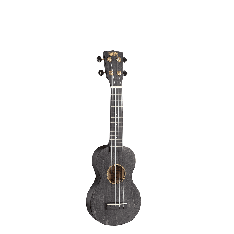 Ukulélé soprano Slimline noir satin + housse Mahalo MS1-TBK