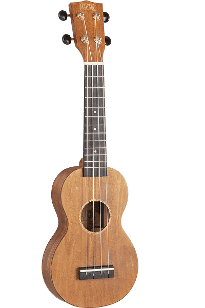 Ukulélé soprano Slimline naturel satin + housse Mahalo MS1-TBR