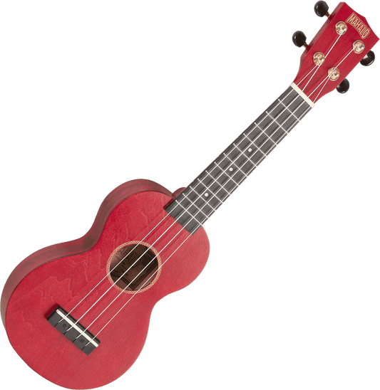 Ukulélé soprano Slimline rouge satin + housse Mahalo MS1-TRD