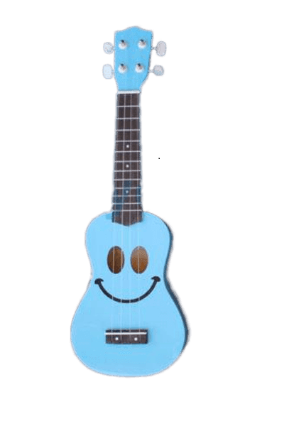 Ukulélé MAHALO U-Smile – Série U-SMILE BLEU AVEC HOUSSE