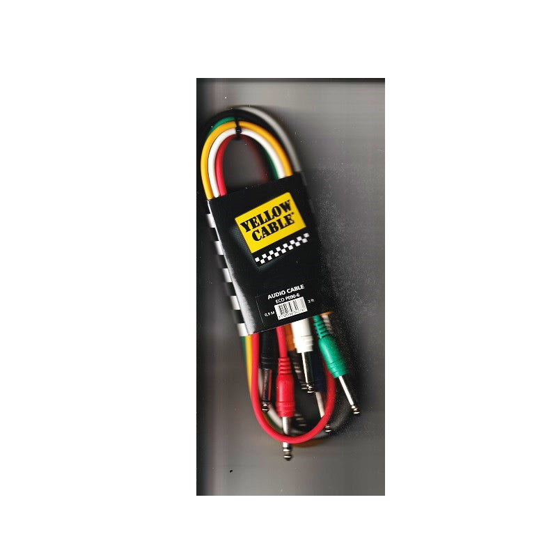 Lot de 6 câbles patch 60 cm Yellow Cable P090-6