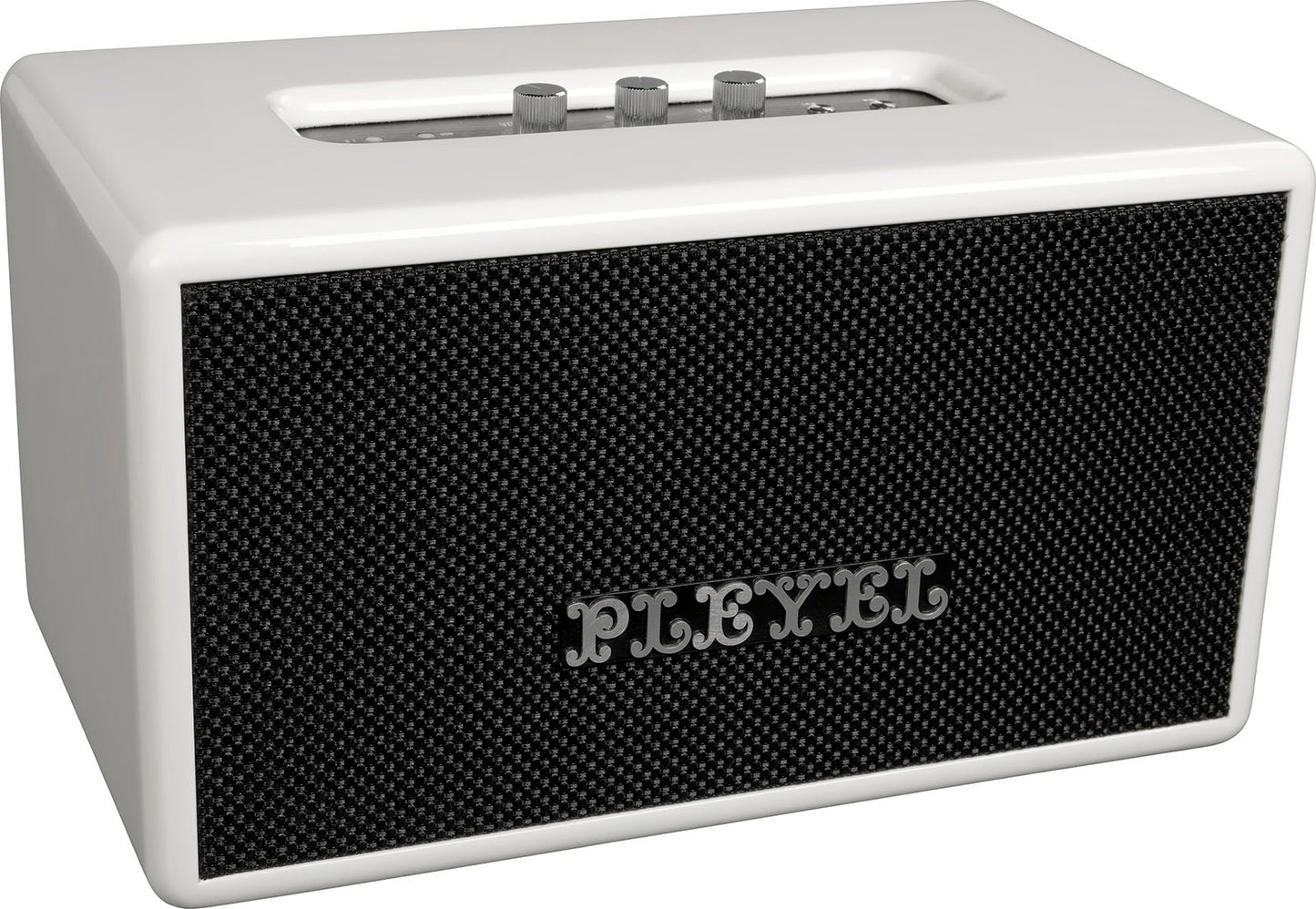 PLEYEL Imperator 250 – Enceinte Bluetooth stéréo 2 × 50 W Blanc laqué