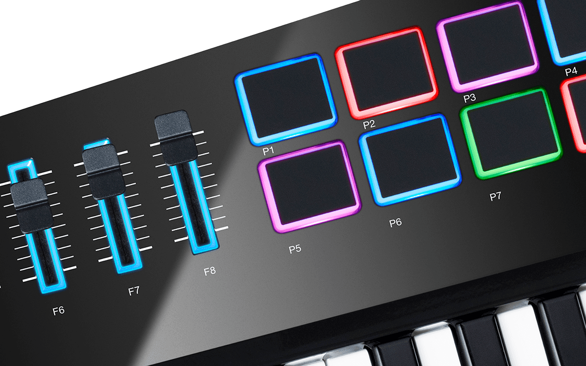 Clavier maître USB MIDI sans fil Alesis Vortex Wireless 2 – 37 touches – 8 pads