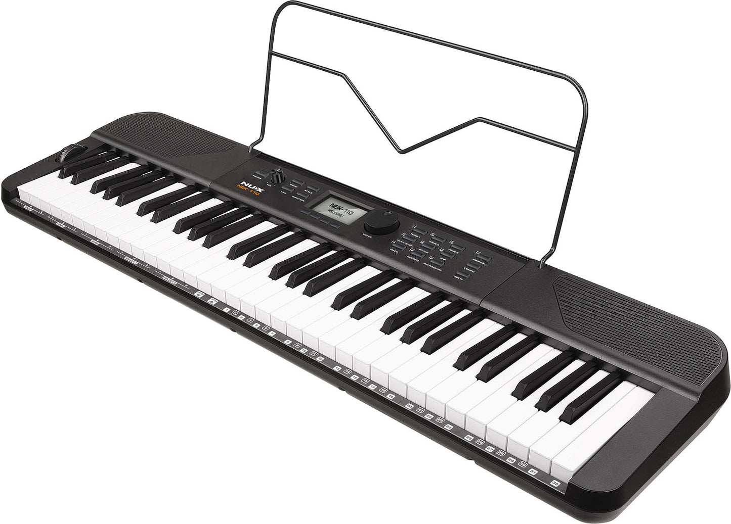 Piano portable NUX NEK-110B – 61 touches – Noir