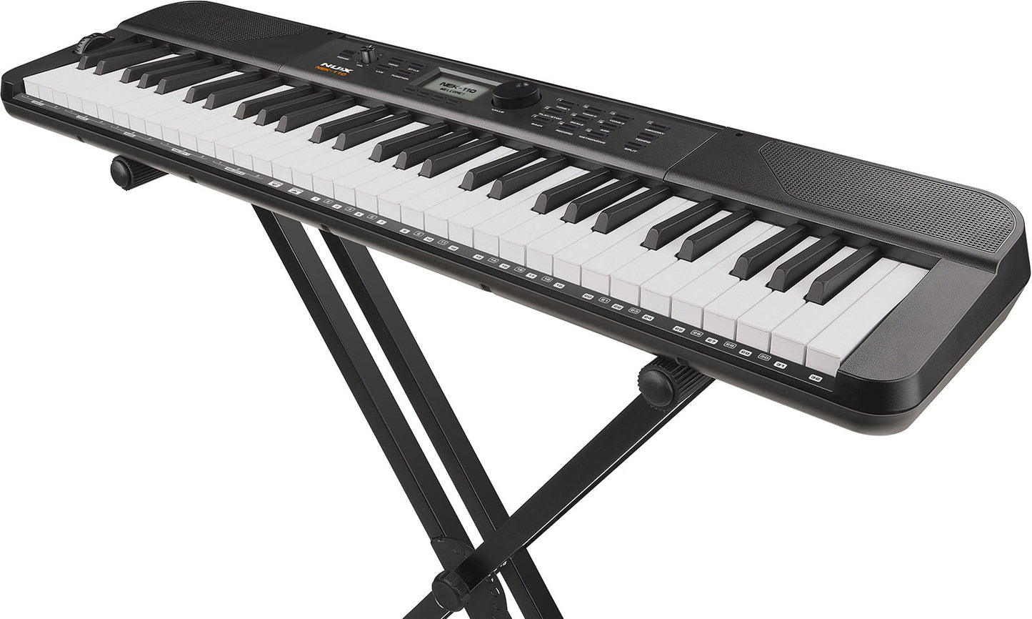Piano portable NUX NEK-110B – 61 touches – Noir