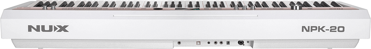 Piano numérique 88 touches – toucher lourd + arrangeur NUX NPK-20-W – Blanc