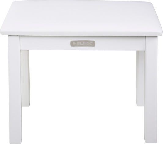 NUX WoodBench-WH – Banquette de piano blanche en bois
