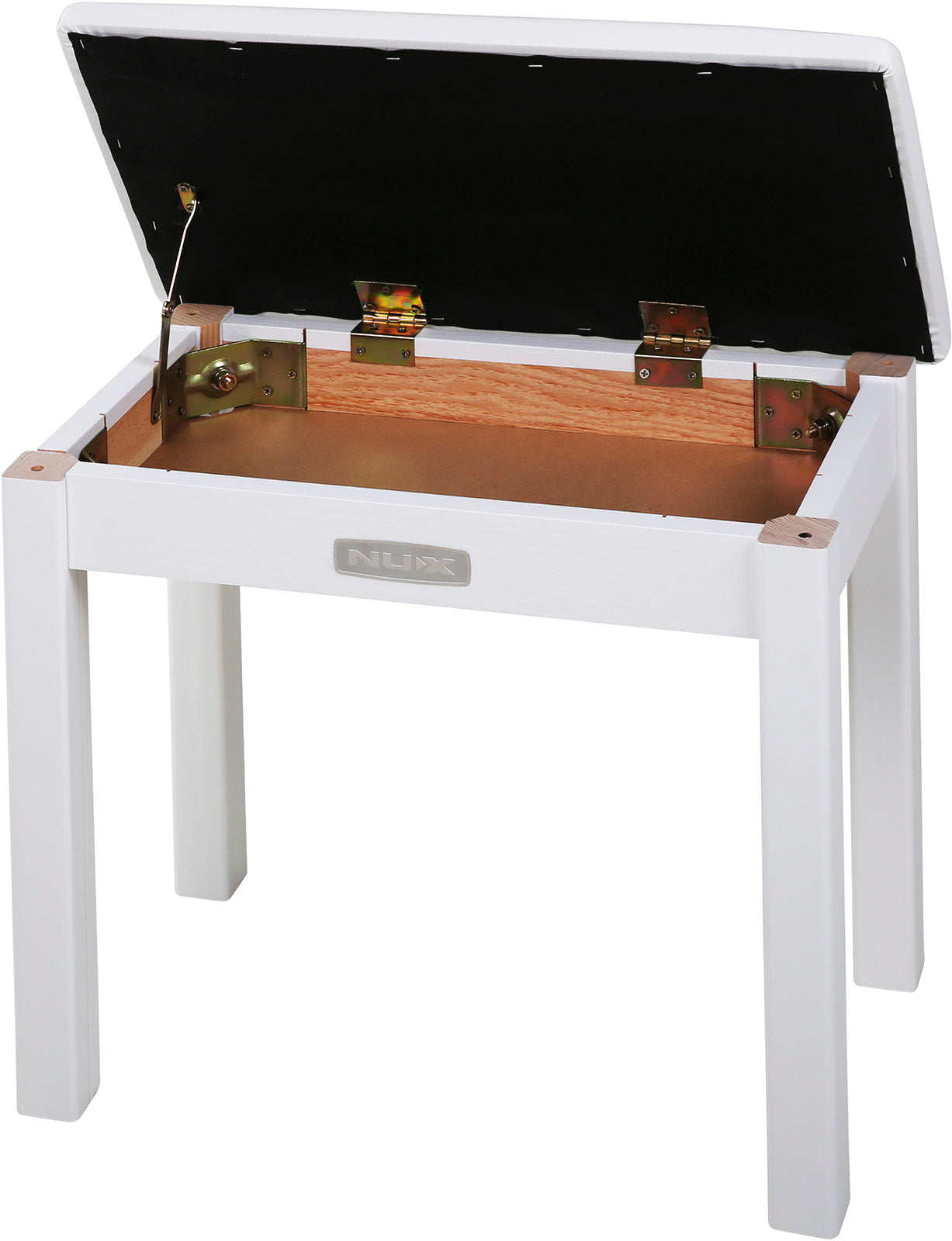 NUX WoodBench-WH – Banquette de piano blanche en bois