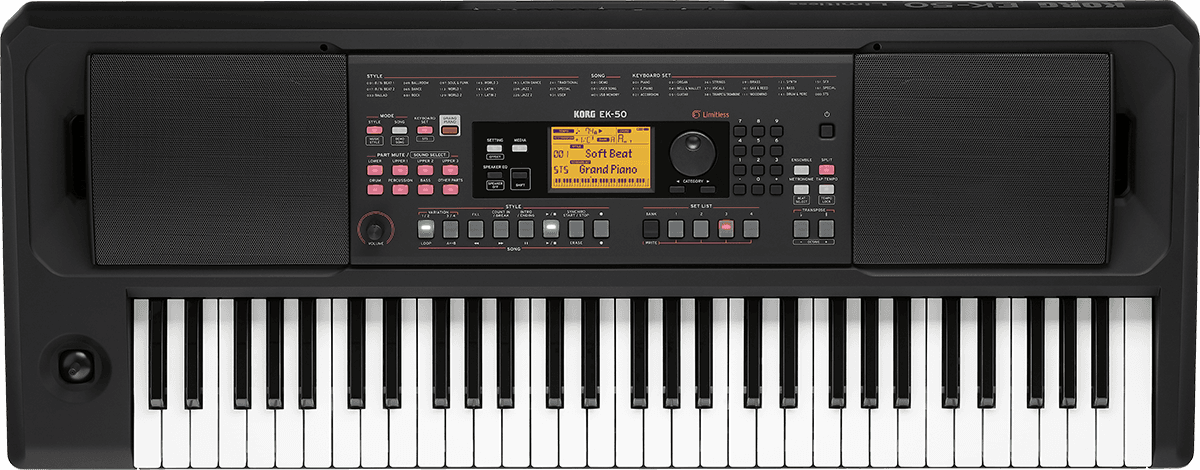 CLAVIER ARRANGEUR 61 NOTES AMPLIFIE KORG EK50 LIMITLESS