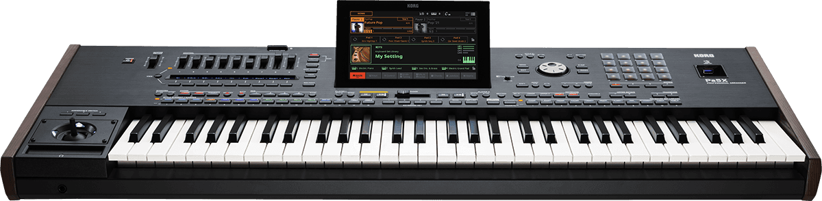 CLAVIER ARRANGEUR 61 notes semi lesté, MP3, harmoniseur KORG PA5X-61
