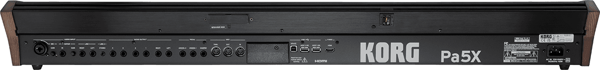 CLAVIER ARRANGEUR 61 notes semi lesté, MP3, harmoniseur KORG PA5X-61