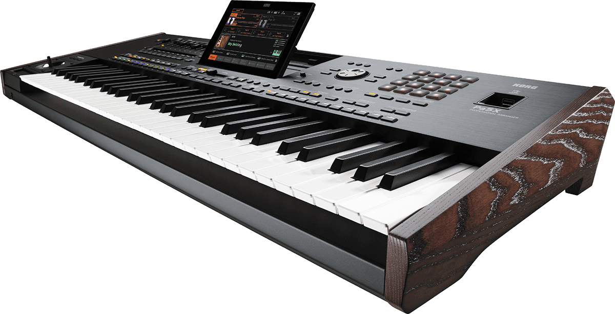 CLAVIER ARRANGEUR 61 notes semi lesté, MP3, harmoniseur KORG PA5X-61