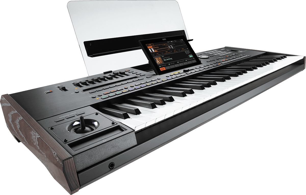 CLAVIER ARRANGEUR 61 notes semi lesté, MP3, harmoniseur KORG PA5X-61