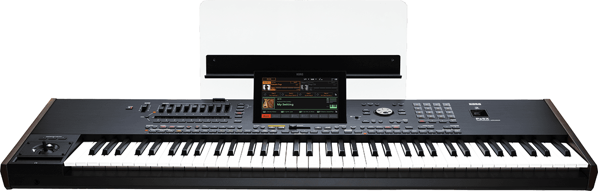 CLAVIER ARRANGEUR 76 notes semi lesté, MP3, harmoniseur KORG PA5X-76