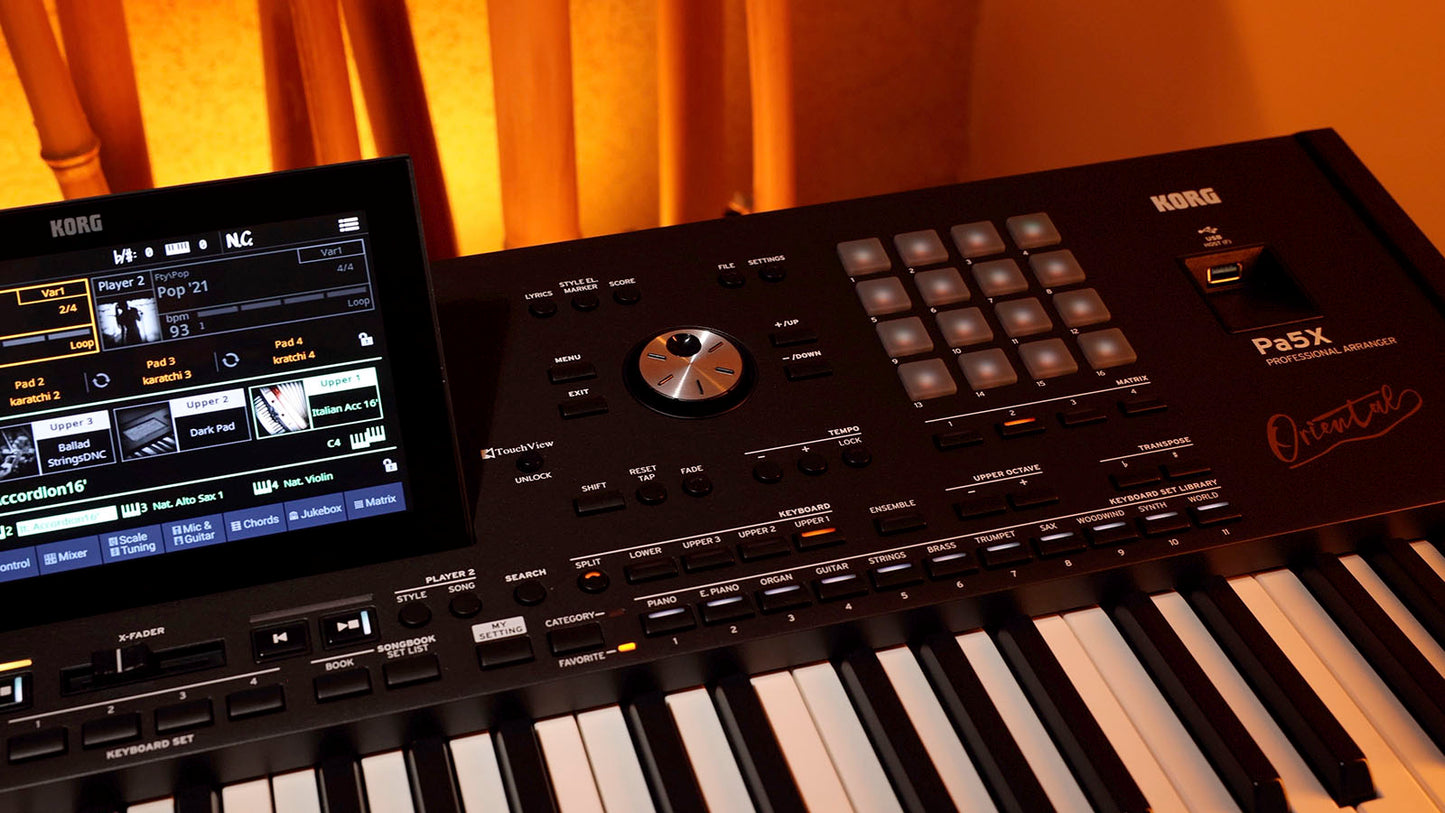 CLAVIER ARRANGEUR 76 notes ORIENTAL KORG PA5X-OR76