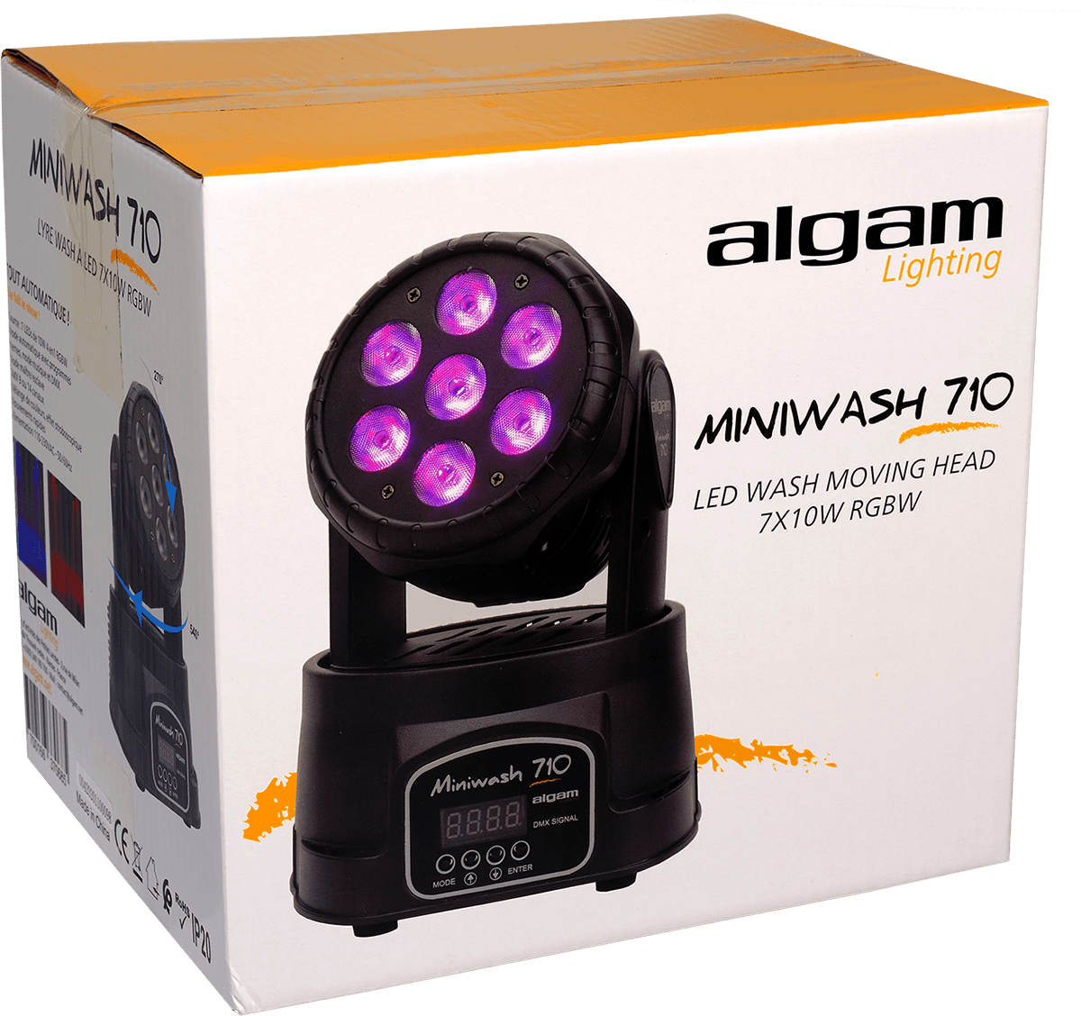 ALGAM LIGHTING MINIWASH710 – Lyre Wash 7 x 10W RGBW