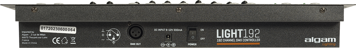 Contrôleur DMX 192 Canaux – ALGAM LIGHTING Light 192