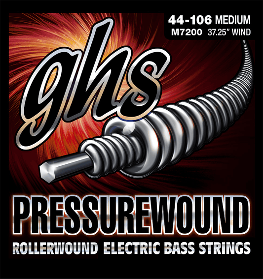 Jeu de cordes basse électrique GHS M7200 Pressurewound Medium 44-106