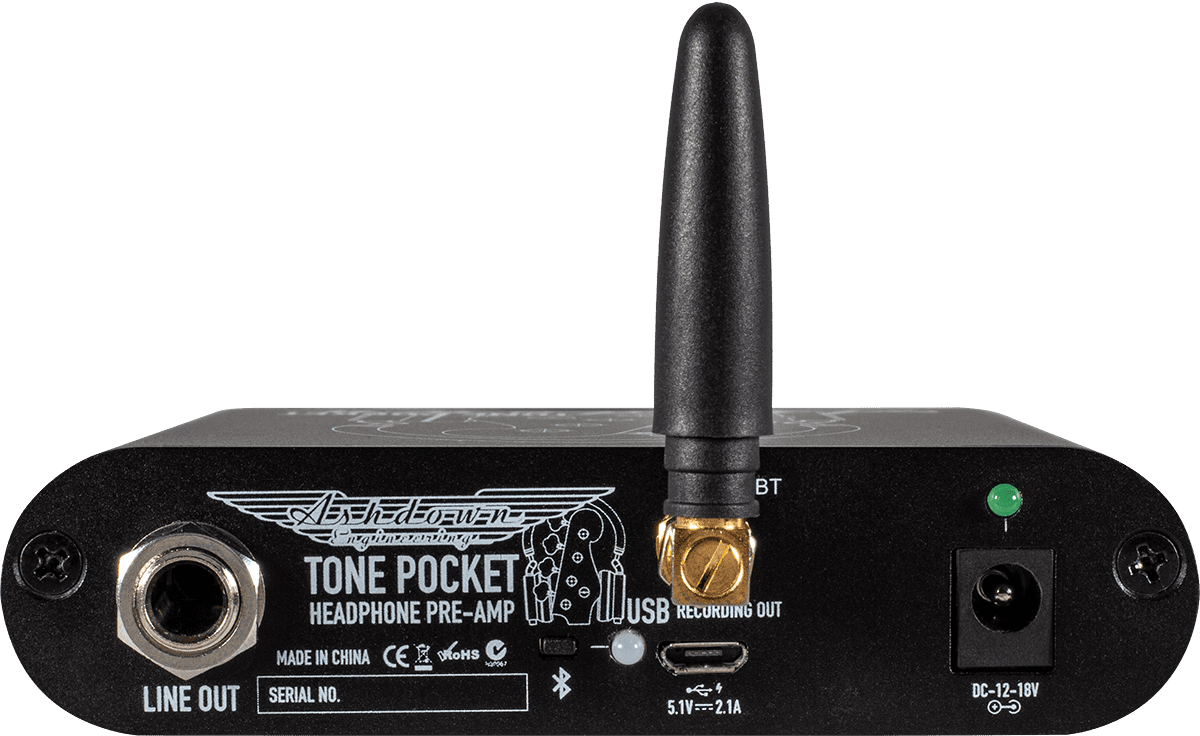 Interface Audio / Préampli Basse Ashdown Tone Pocket Bluetooth Noir