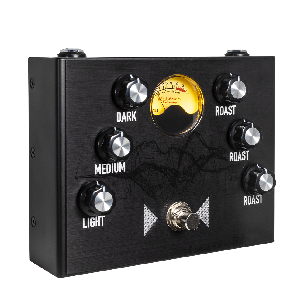 Pédale Distorsion Ashdown Triple Shot VU (3 bandes)