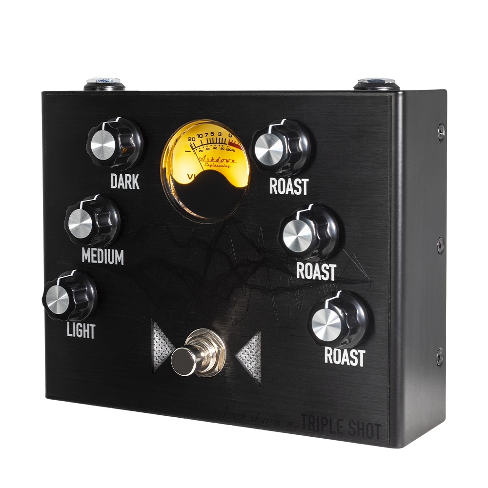 Pédale Distorsion Ashdown Triple Shot VU (3 bandes)