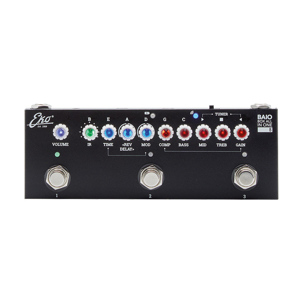 Multi-effets pour basses avec IRs - sur batterie / Bluetooth EKO BAIO BASS