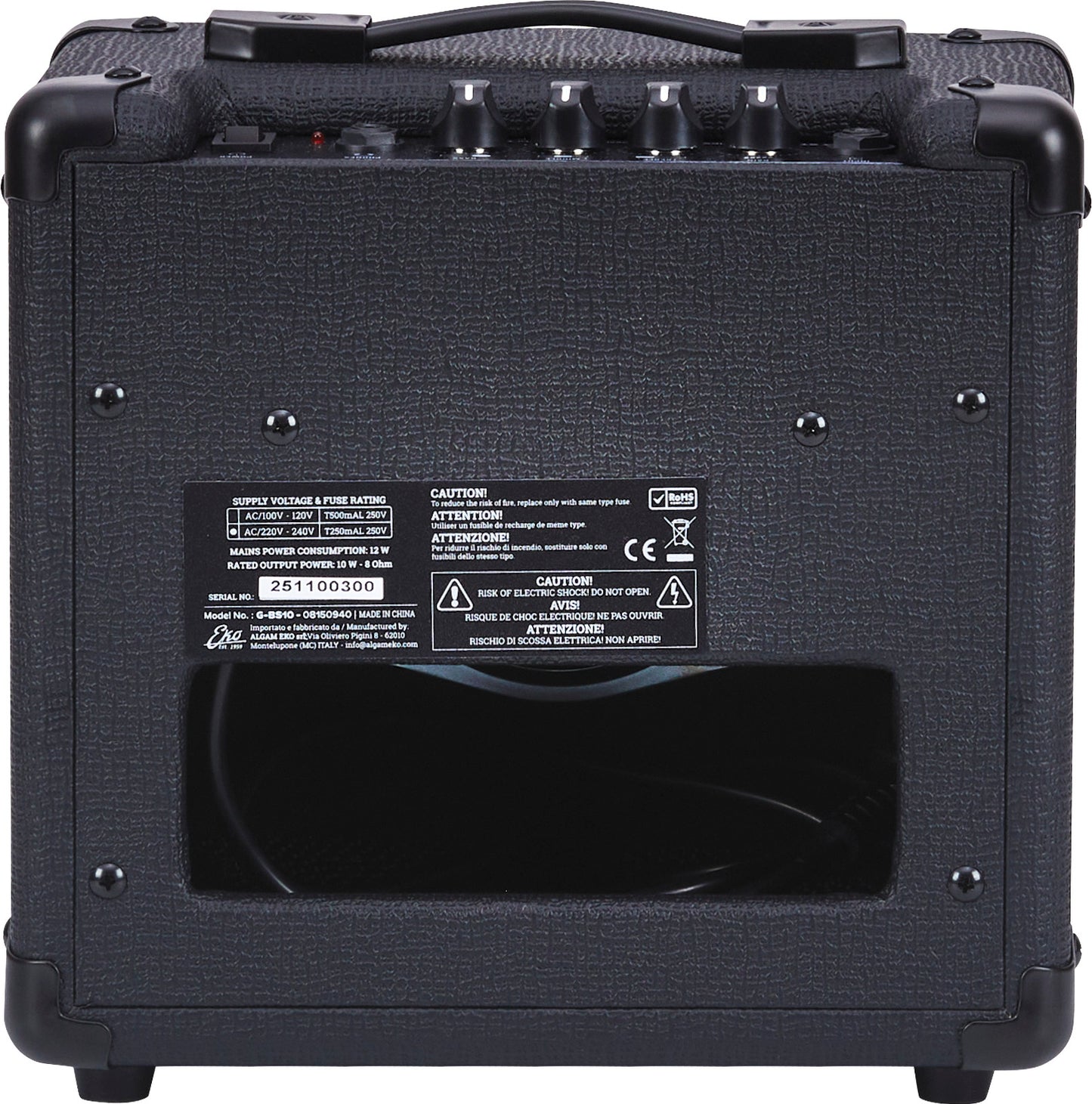 Ampli guitare électrique EKO Black Stealth 10W BS10