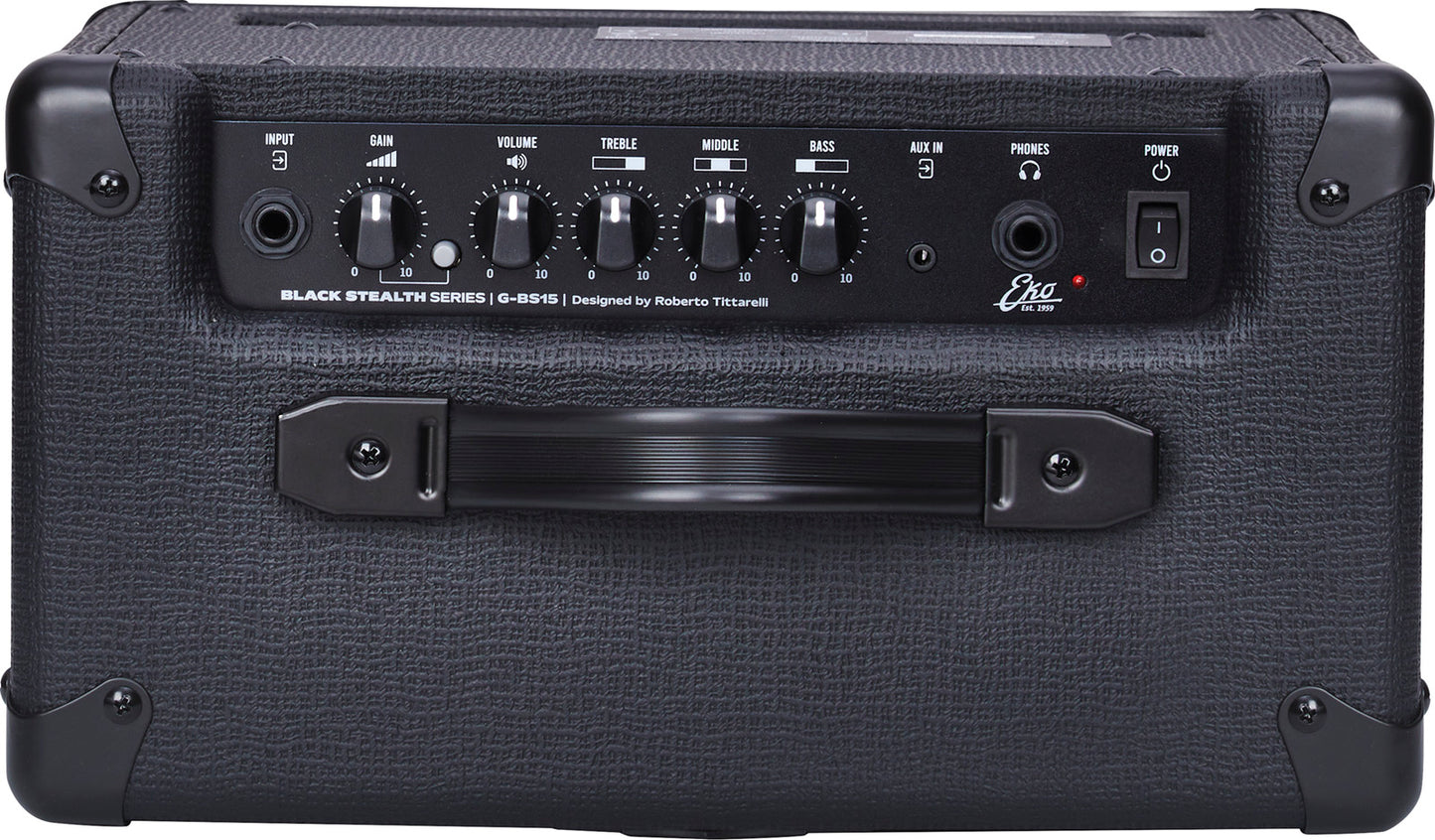 Ampli guitare électrique Eko Black Stealth 15W BS15