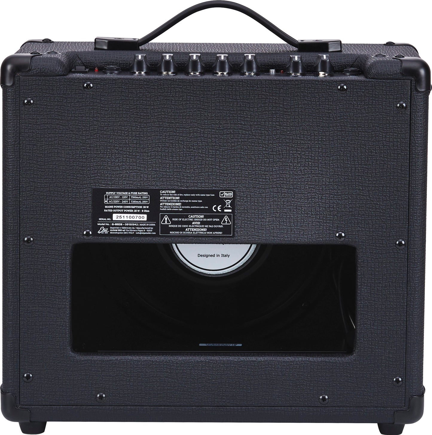 Ampli guitare électrique EKO Black Stealth 25W Reverb BS25