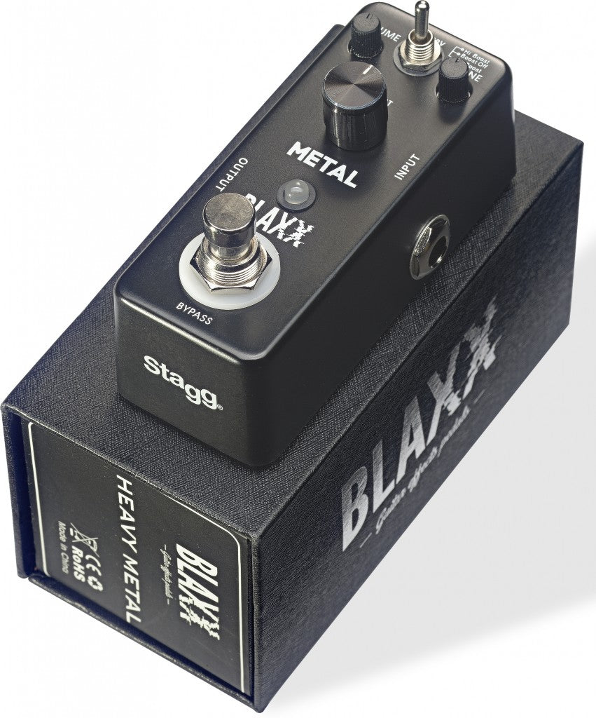 PÉDALE MÉTAL BLAXX POUR GUITARE ÉLECTRIQUE – 3 MODES