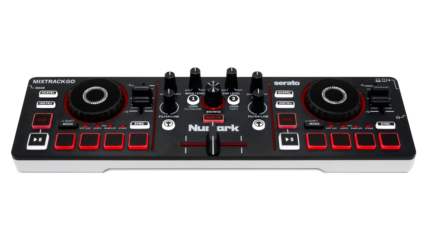 Contrôleur DJ 2 Voies Portable USB-C – Numark Mixtrack GO