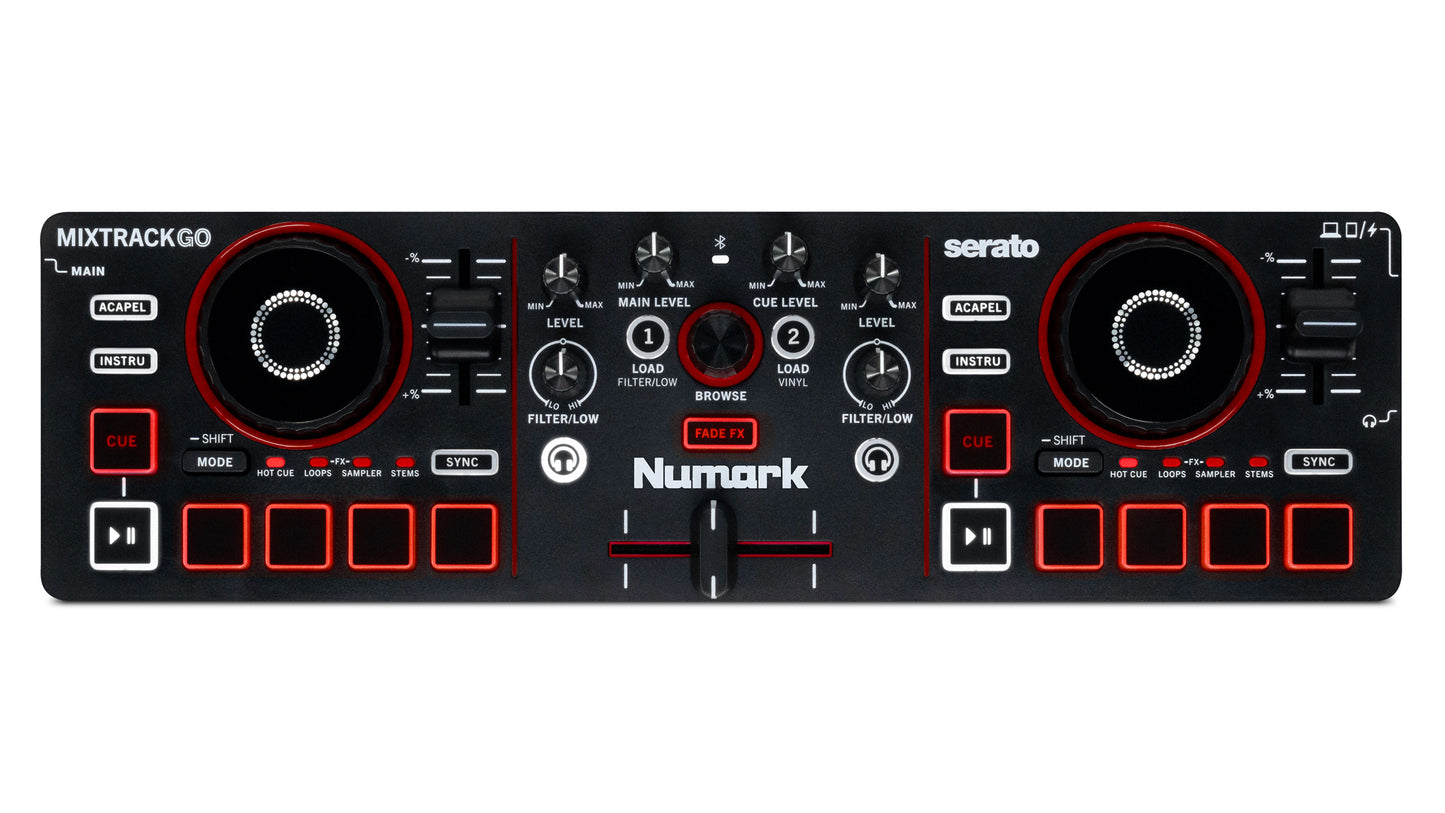 Contrôleur DJ 2 Voies Portable USB-C – Numark Mixtrack GO