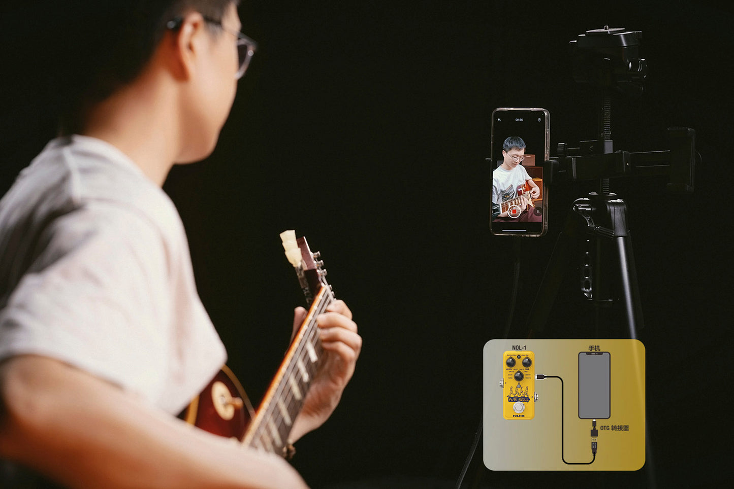 PEDALE OCTAVER LOOPER IR LOADER NUX A/B ROLL
