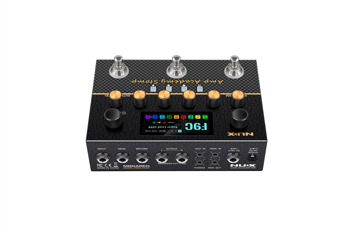 PEDALE Simulateur d'ampli de puissance et d'IR STEREO NUX AMPACADEMY-STOMP