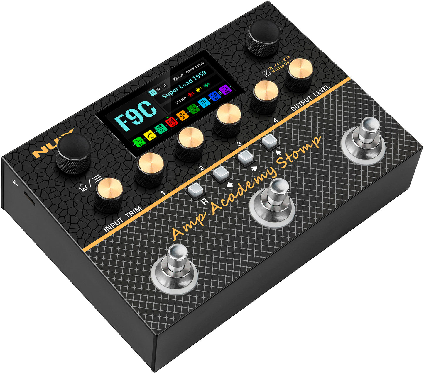 PEDALE Simulateur d'ampli de puissance et d'IR STEREO NUX AMPACADEMY-STOMP