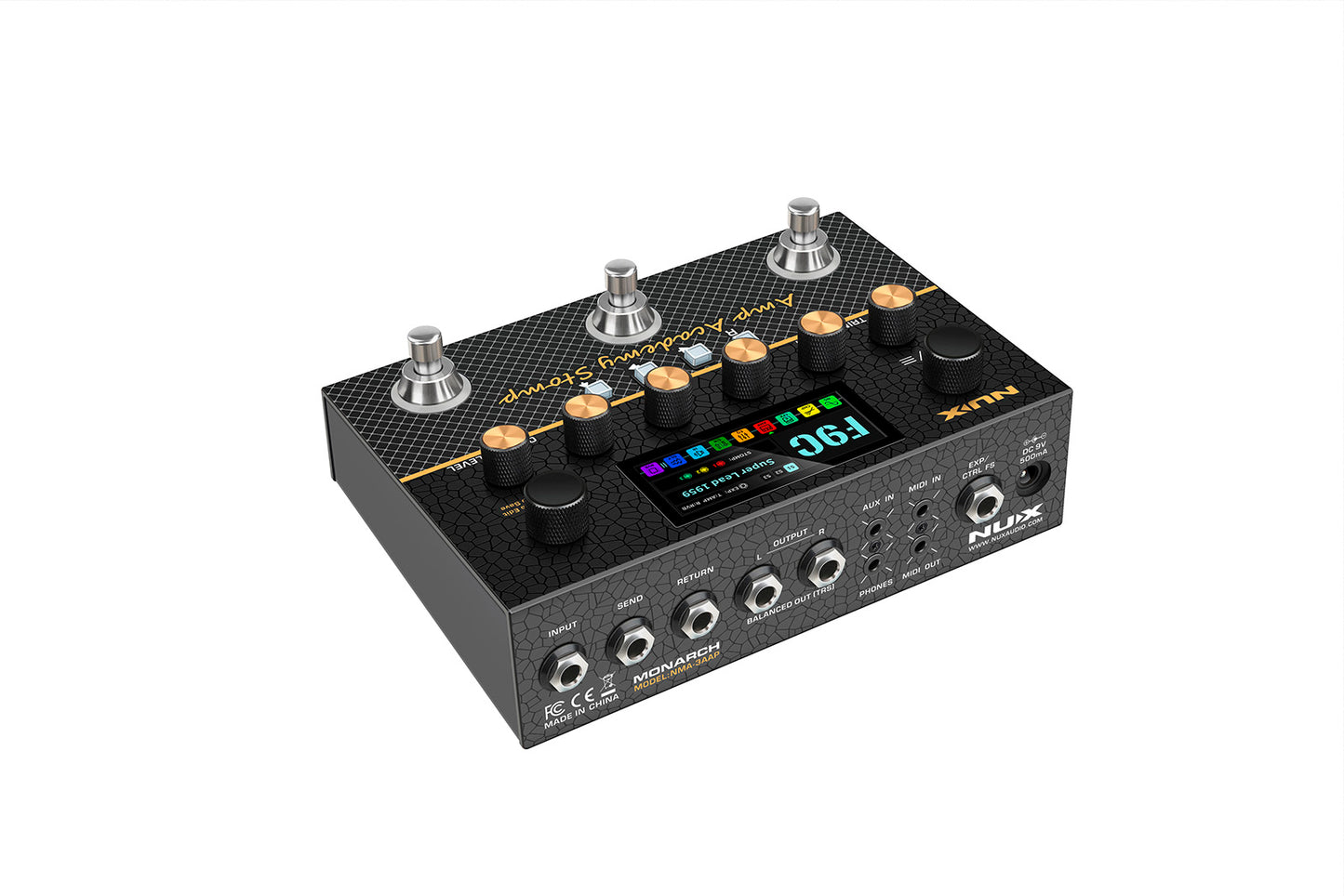 PEDALE Simulateur d'ampli de puissance et d'IR STEREO NUX AMPACADEMY-STOMP