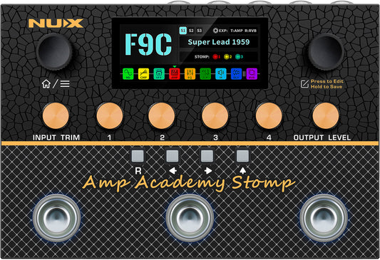 PEDALE Simulateur d'ampli de puissance et d'IR STEREO NUX AMPACADEMY-STOMP