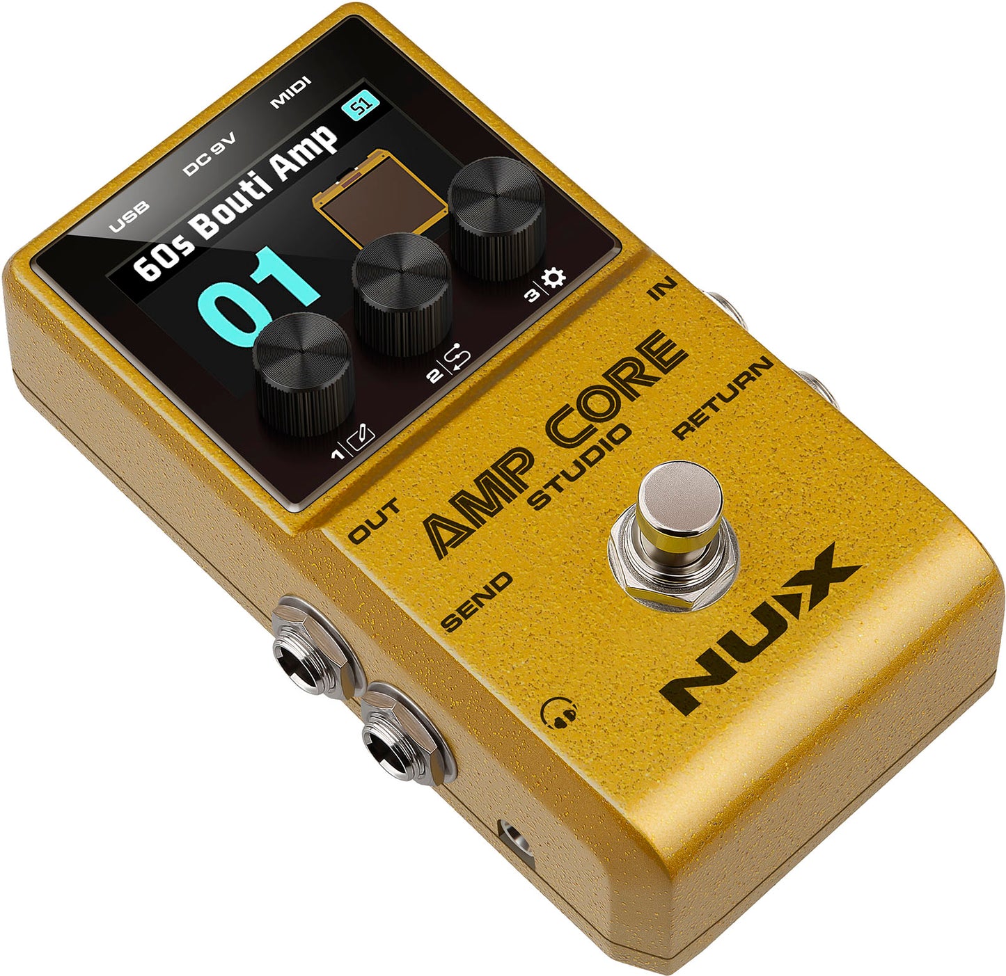PEDALE SIMULATEUR D'AMPLI DE PUISSANCE ET D'IR NUX AMPCORE-STUDIO