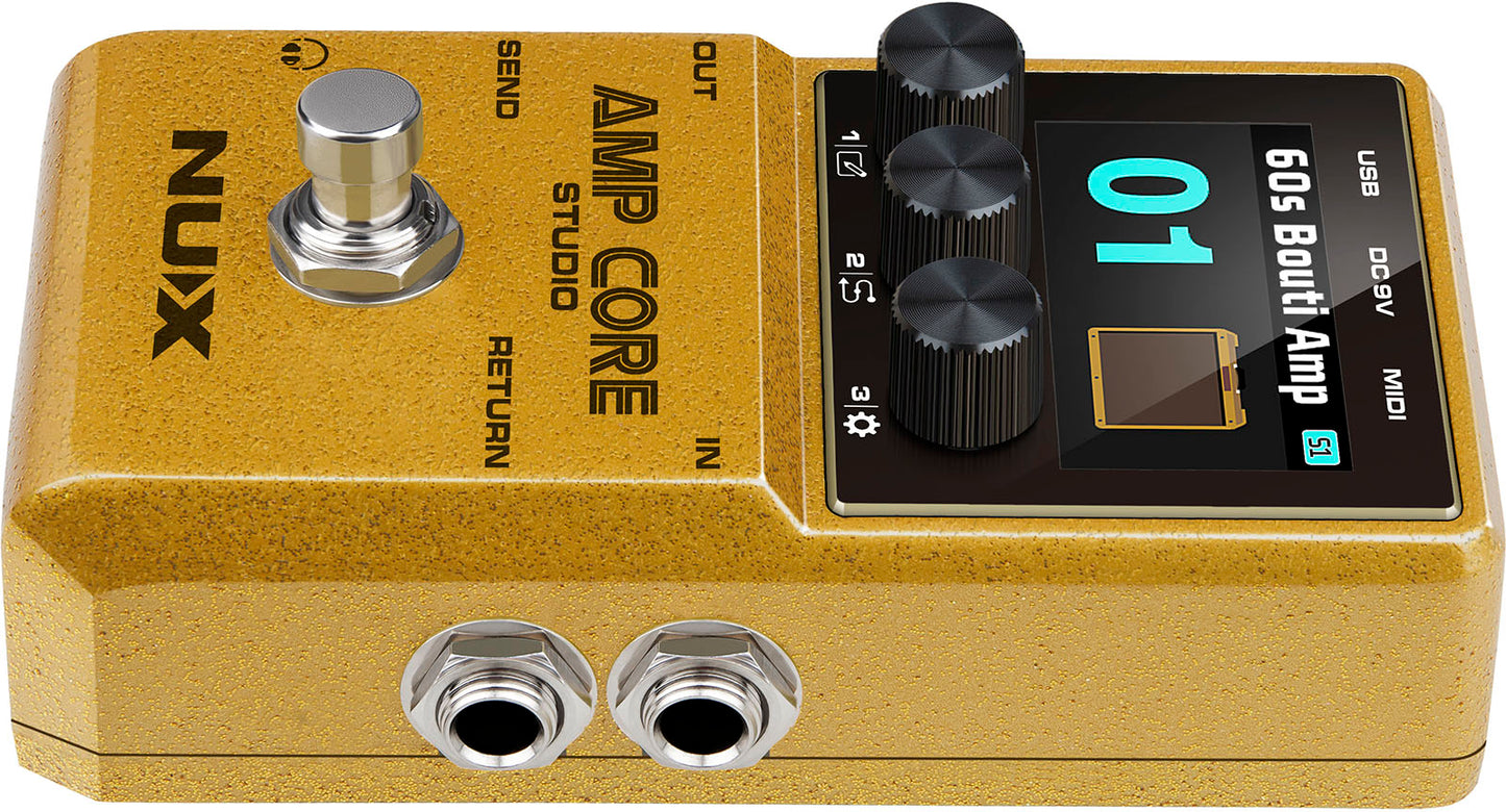 PEDALE SIMULATEUR D'AMPLI DE PUISSANCE ET D'IR NUX AMPCORE-STUDIO