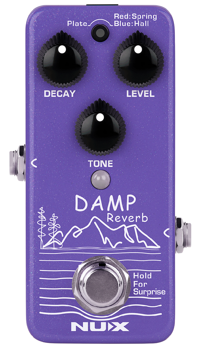 PEDALE REVERB NUMERIQUE 3 MODES SHIMMER/FREEZE NUX DAMP-REVERB