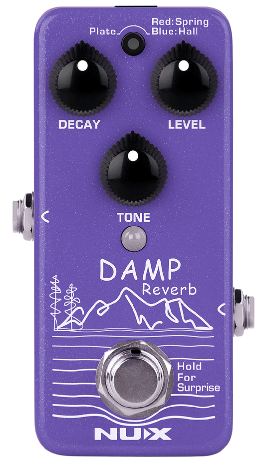 PEDALE REVERB NUMERIQUE 3 MODES SHIMMER/FREEZE NUX DAMP-REVERB