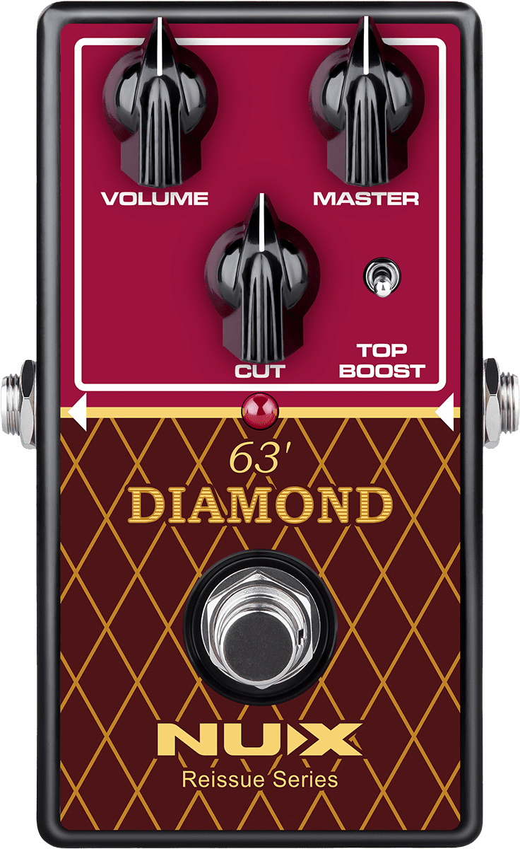 PEDALE OVERDRIVE ANALOGIQUE type British AC-30 NUX DIAMOND-63OD