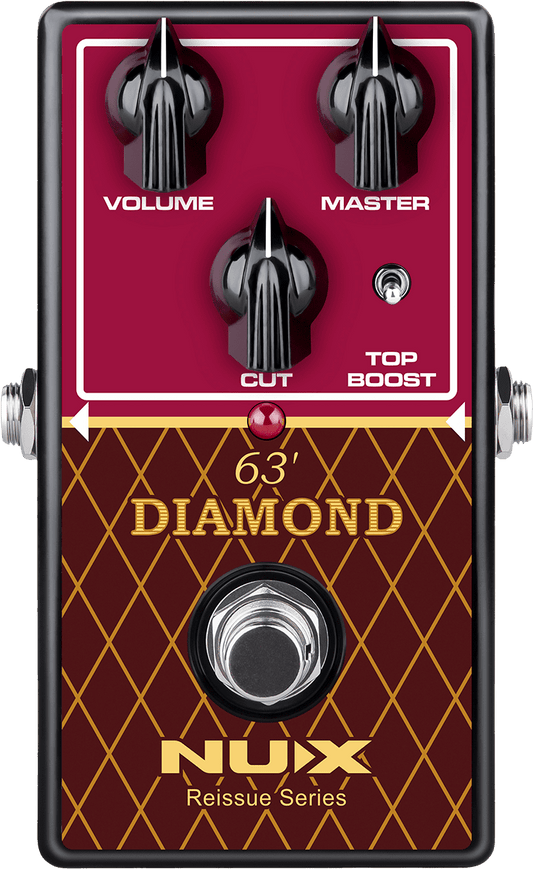 PEDALE OVERDRIVE ANALOGIQUE type British AC-30 NUX DIAMOND-63OD