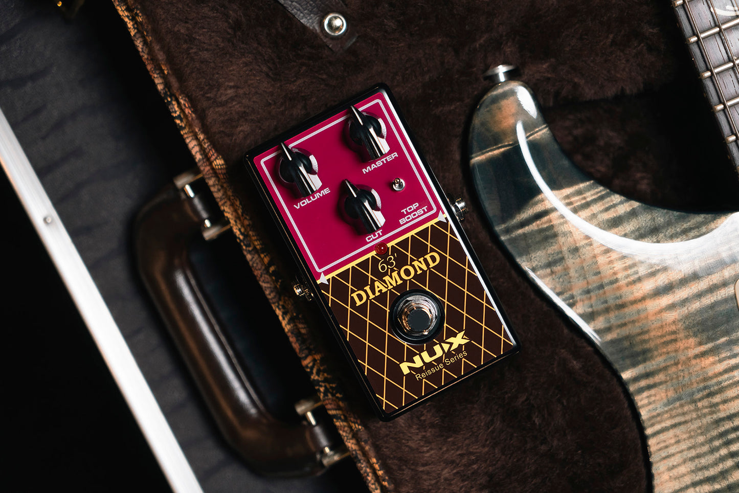 PEDALE OVERDRIVE ANALOGIQUE type British AC-30 NUX DIAMOND-63OD