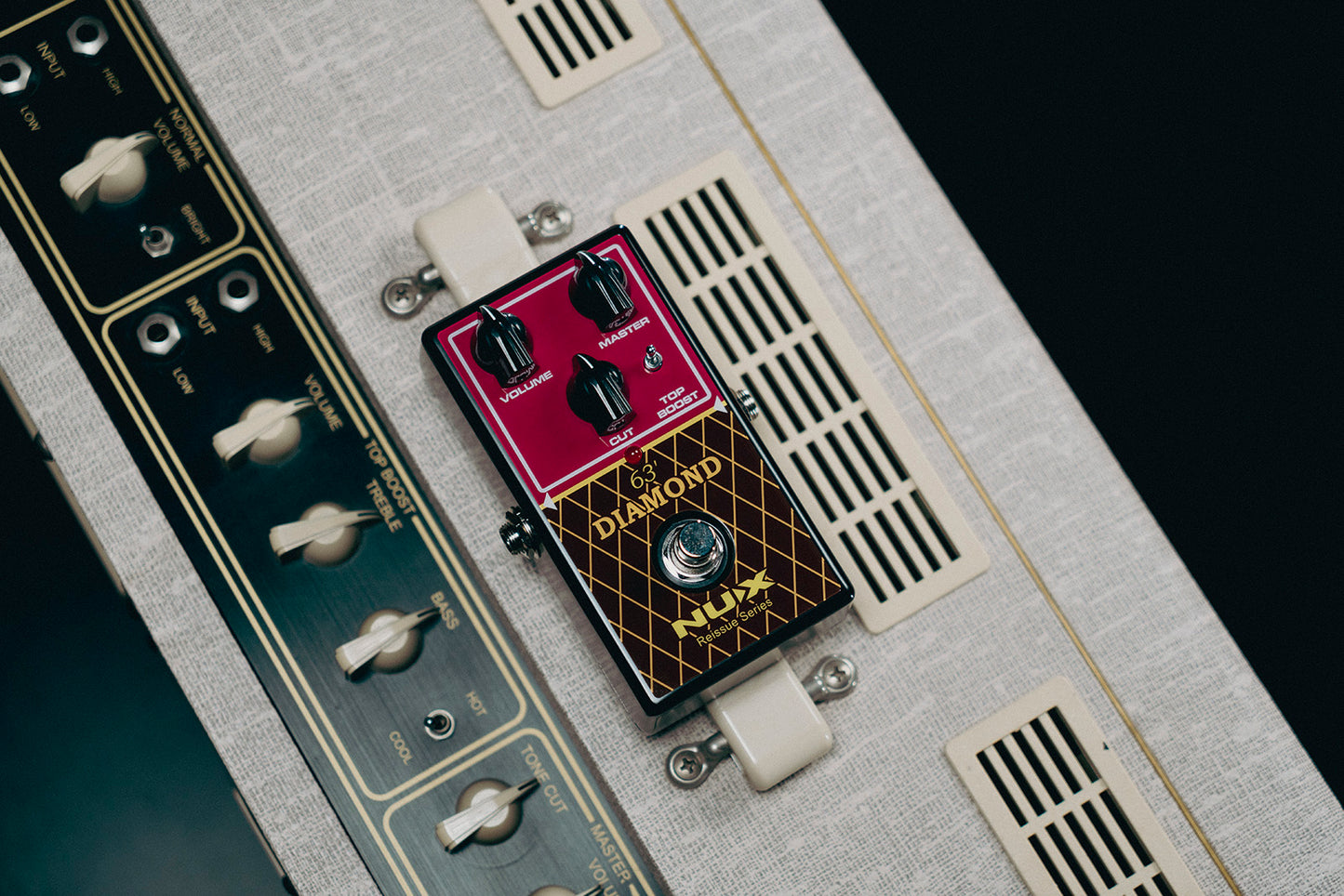 PEDALE OVERDRIVE ANALOGIQUE type British AC-30 NUX DIAMOND-63OD