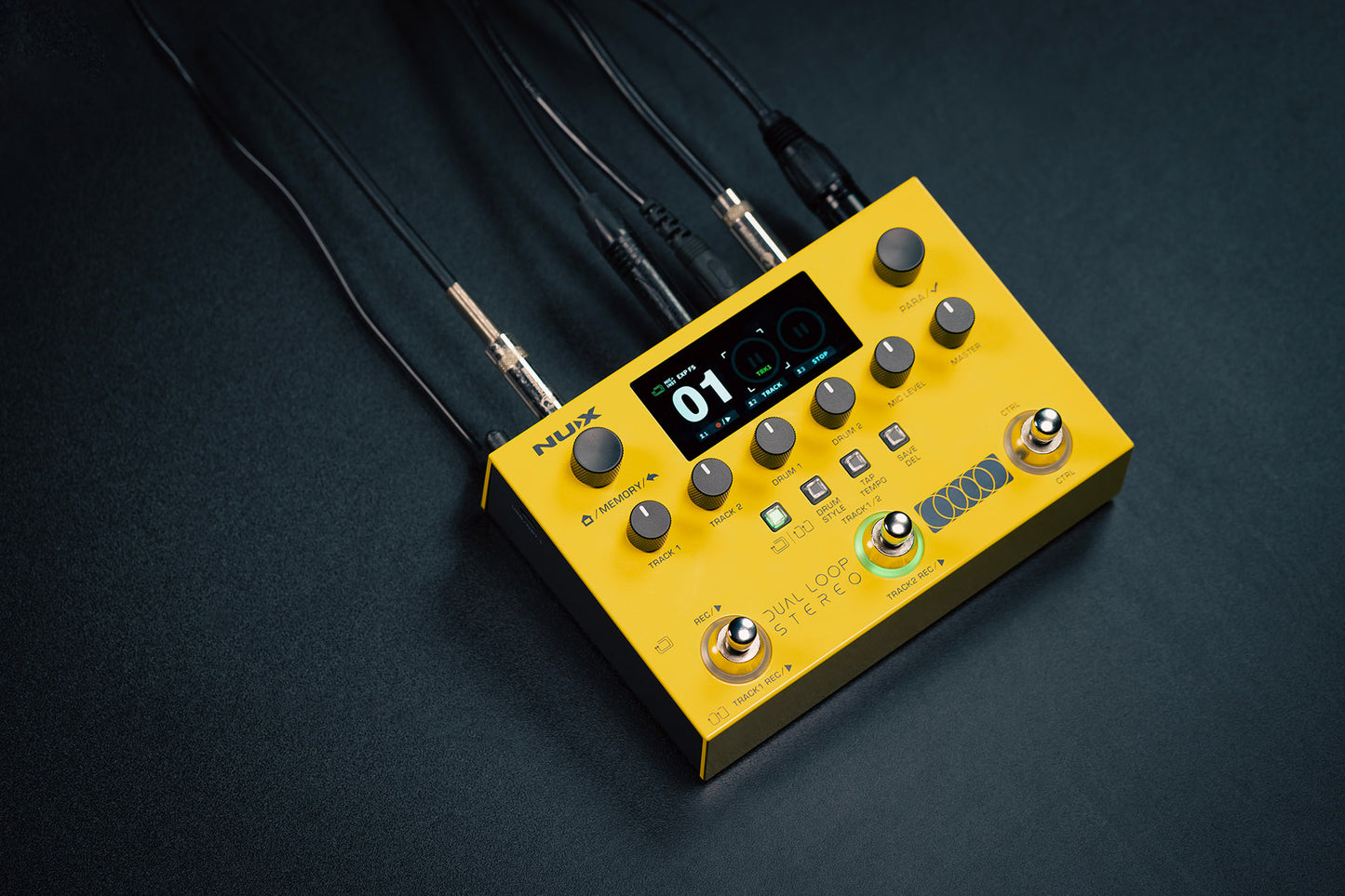 PEDALE LOOPER, BOITE A RYTHME, SIMULATEUR D'AMPLI STEREO NUX DUAL-LOOP-STEREO