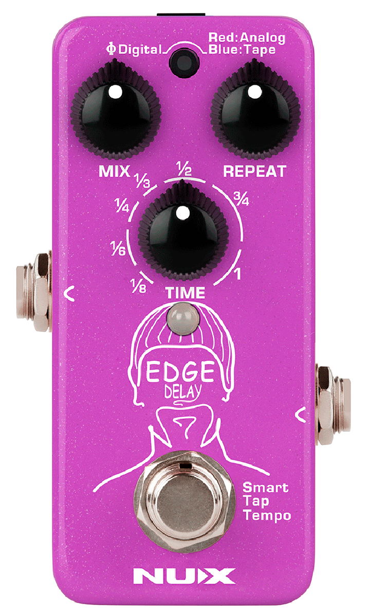 PEDALE DE DELAY NUMERIQUE 3 MODES - TAPE TEMPO NUX EDGE-DELAY